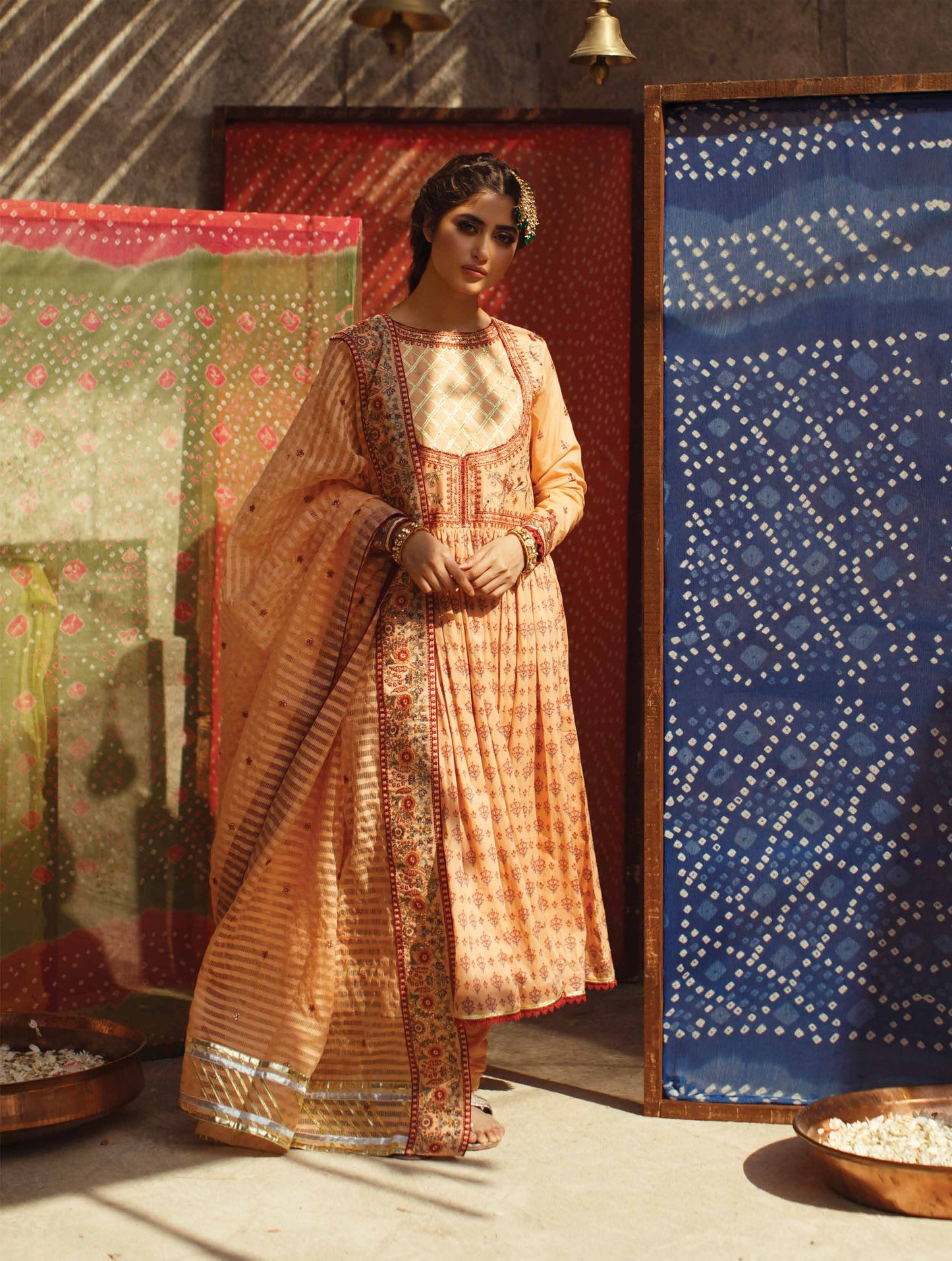 Qalamkar Luxury Festive Lawn Unstitched 3 Piece Suit - EC 08