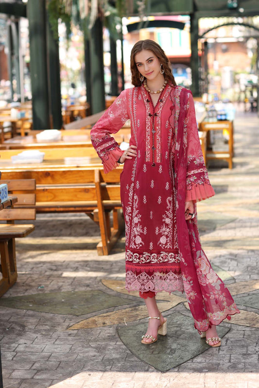 Noor by Saadia Asad Embroidered Lawn Suits Unstitched 3 Piece D-8A