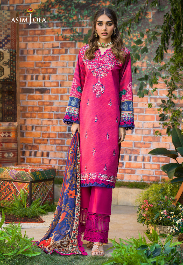 Rania By Asim Jofa Embroidered Lawn Suits Unstitched 3 Piece AJPR-08