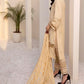 Azure Embroidered Cotton Jacquard Unstitched 3 Piece Suit - AJL-08 Creamy Gold