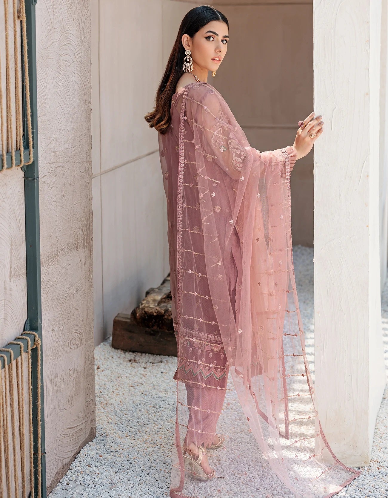 Nafasat By Emaan Adeel Embroidered Organza Suits Unstitched 3 Piece NF-08