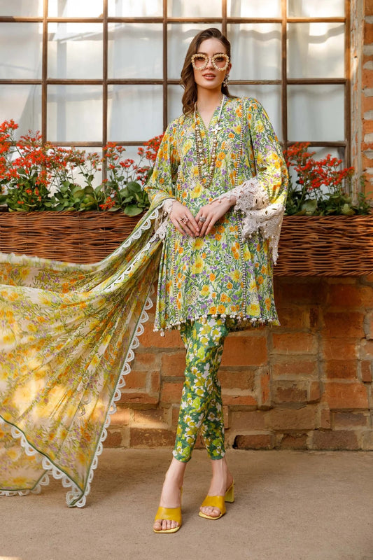 M.Prints By Maria B Embroidered Lawn Suits Unstitched 3 Piece MPT-1708-A