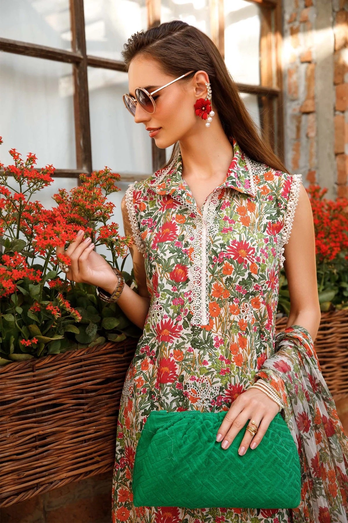 M.Prints By Maria B Embroidered Lawn Suits Unstitched 3 Piece MPT-1708-B