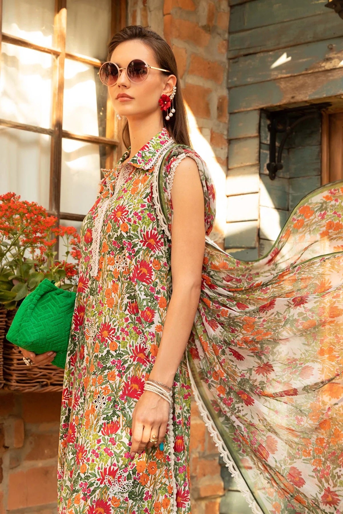 M.Prints By Maria B Embroidered Lawn Suits Unstitched 3 Piece MPT-1708-B