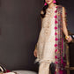 Noor by Sadia Asad  Embroidered Formal Eid Lawn Unstitched 3 Piece Suit - 08 Lace Kraft