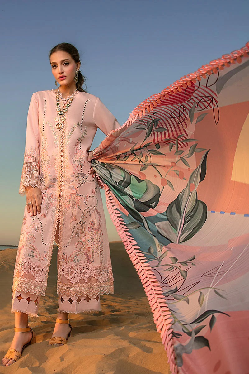 Rang Rasiya Embroidered Premium Lawn Suits Unstitched 3 Piece RR-08 Rameen