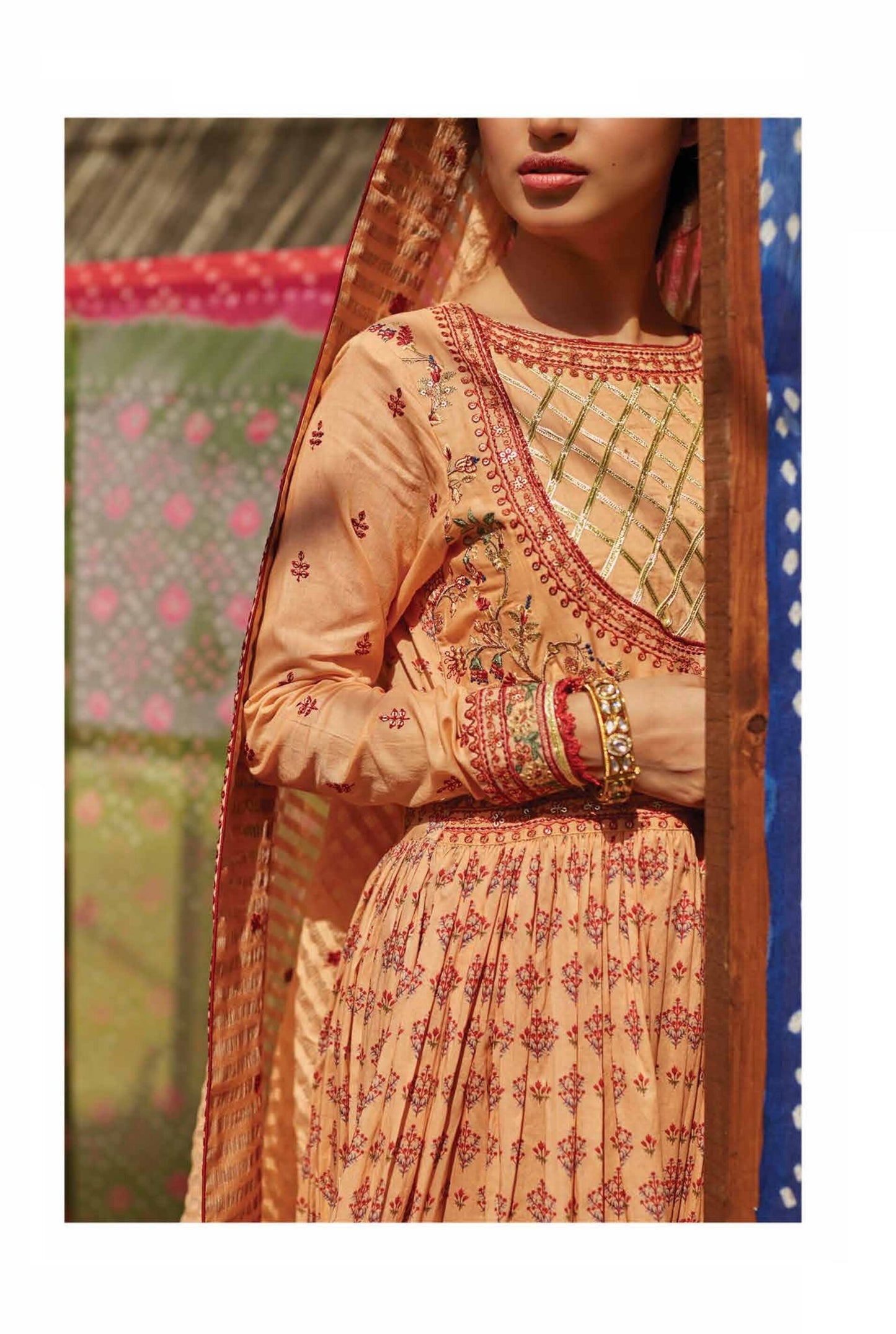 Qalamkar Luxury Festive Lawn Unstitched 3 Piece Suit - EC 08
