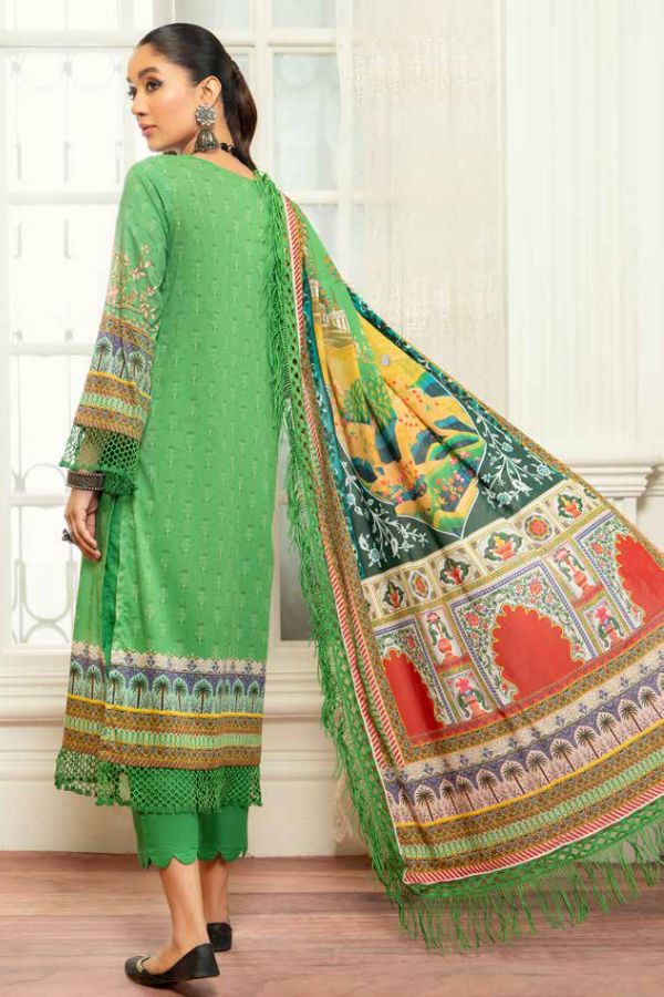 Mausummery Digital Printed Lawn Unstitched 3 Piece Suit – 09 Bamboo