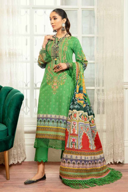 Mausummery Digital Printed Lawn Unstitched 3 Piece Suit – 09 Bamboo