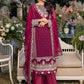 Azure Embroidered Chiffon Suits Unstitched 3 Piece AS-94 Carmine