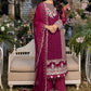 Azure Embroidered Chiffon Suits Unstitched 3 Piece AS-94 Carmine