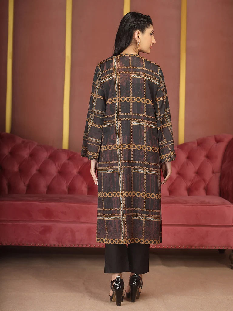 Salitex Digital Printed Lawn Kurti 1 Piece Unstitched - UK-96