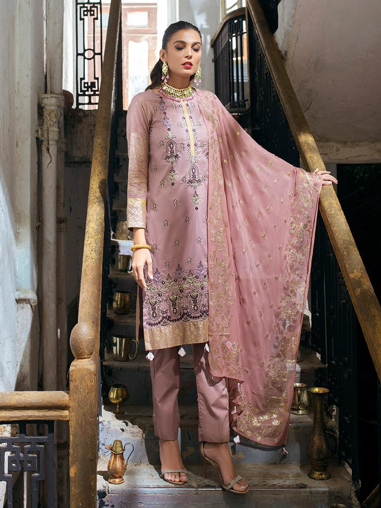 Oznur Mukesh By Salitex Embroidered Lawn Suits Unstitched 3 Piece WK-00974UT