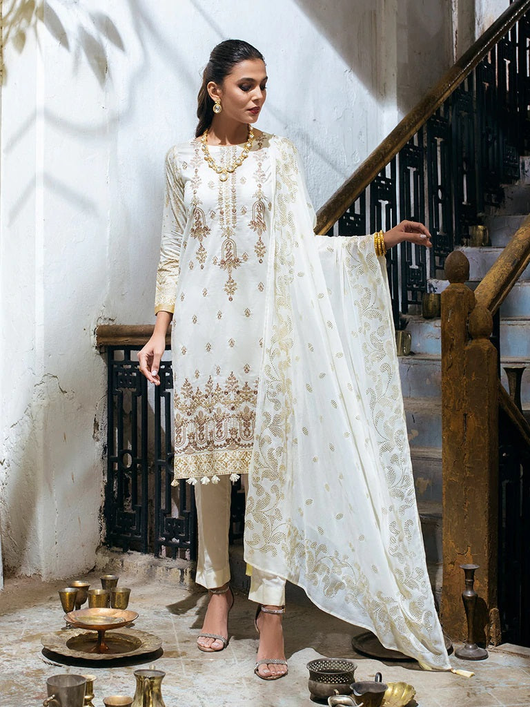 Oznur Mukesh By Salitex Embroidered Lawn Suits Unstitched 3 Piece WK-00981UT