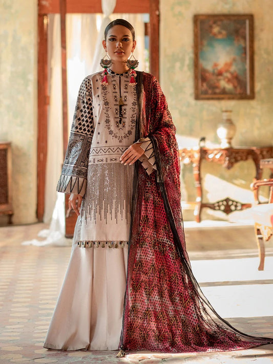 Faustina By Salitex Embroidered Lawn Suits Unstitched 3 Piece WK-00989AUT