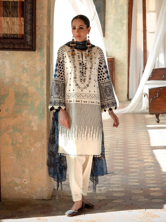 Faustina By Salitex Embroidered Lawn Suits Unstitched 3 Piece WK-00989BUT