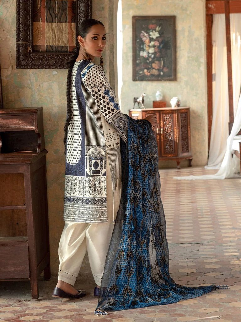 Faustina By Salitex Embroidered Lawn Suits Unstitched 3 Piece WK-00989BUT
