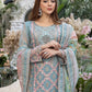 Azure Embroidered Chiffon Suits Unstitched 3 Piece AS-98 Canary