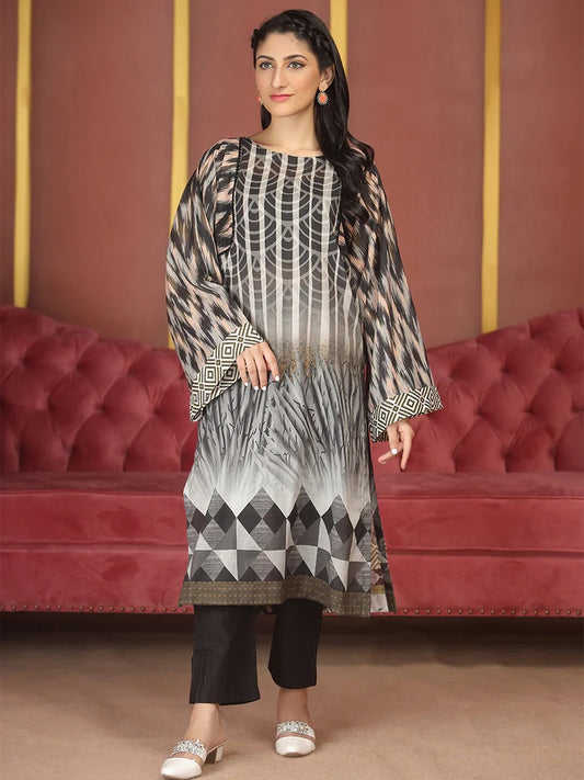 Salitex Digital Printed Lawn Kurti 1 Piece Unstitched - UK-99