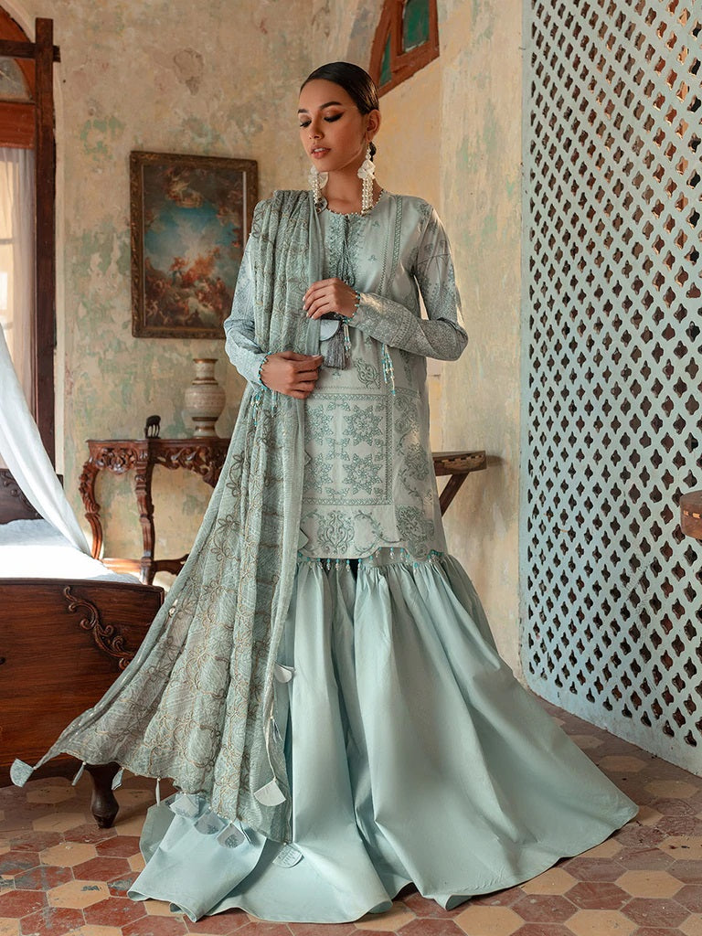 Faustina By Salitex Embroidered Lawn Suits Unstitched 3 Piece WK-00990AUT