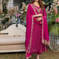 Azure Embroidered Chiffon Suits Unstitched 3 Piece AS-99a Floresecene