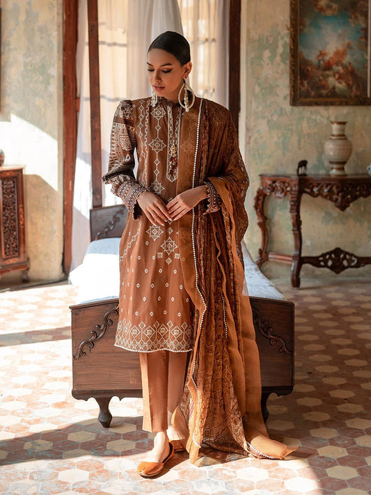 Faustina By Salitex Embroidered Lawn Suits Unstitched 3 Piece WK-00991BUT