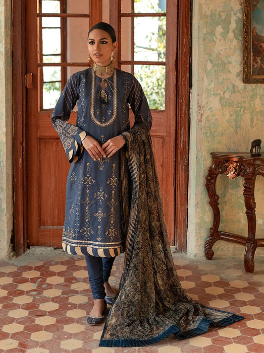 Faustina By Salitex Embroidered Lawn Suits Unstitched 3 Piece WK-00994BUT