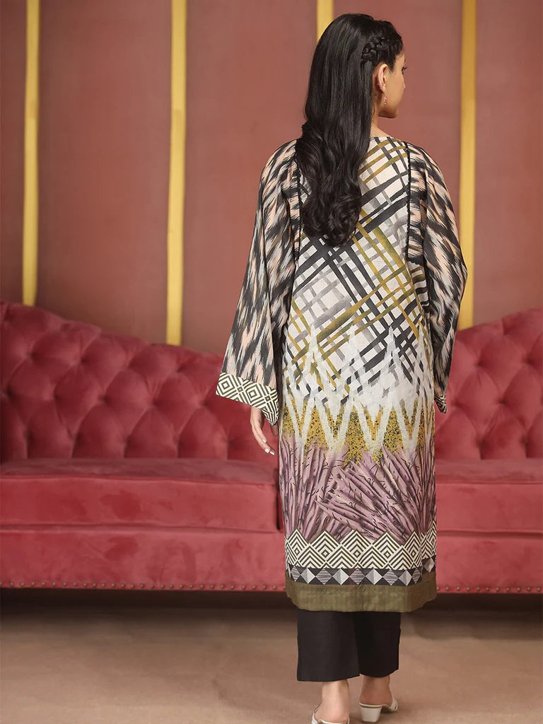 Salitex Digital Printed Lawn Kurti 1 Piece Unstitched - UK-99