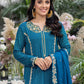 Azure Embroidered Chiffon Suits Unstitched 3 Piece AS-99 Dreamy Iris