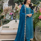 Azure Embroidered Chiffon Suits Unstitched 3 Piece AS-99 Dreamy Iris