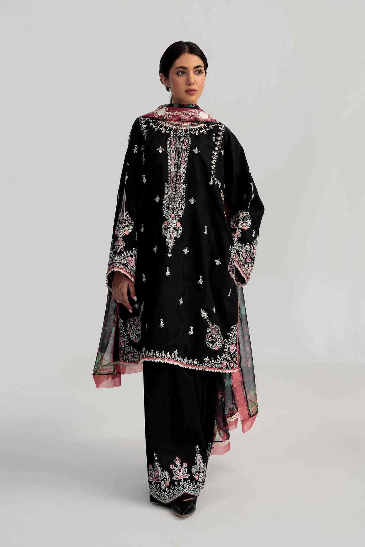 Coco by Zara Shahjahan Embroidered Lawn Suits Unstitched 3 Piece Z23-9b