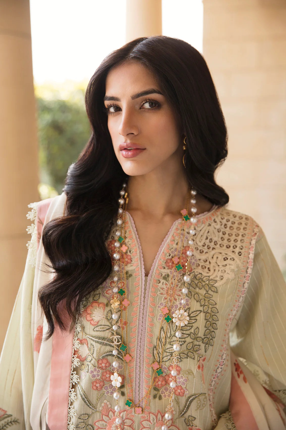 Sable Vogue Embroidered Lawn Suits Unstitched 3 Piece SL-09-23-V1 JADE - Luxury Collection