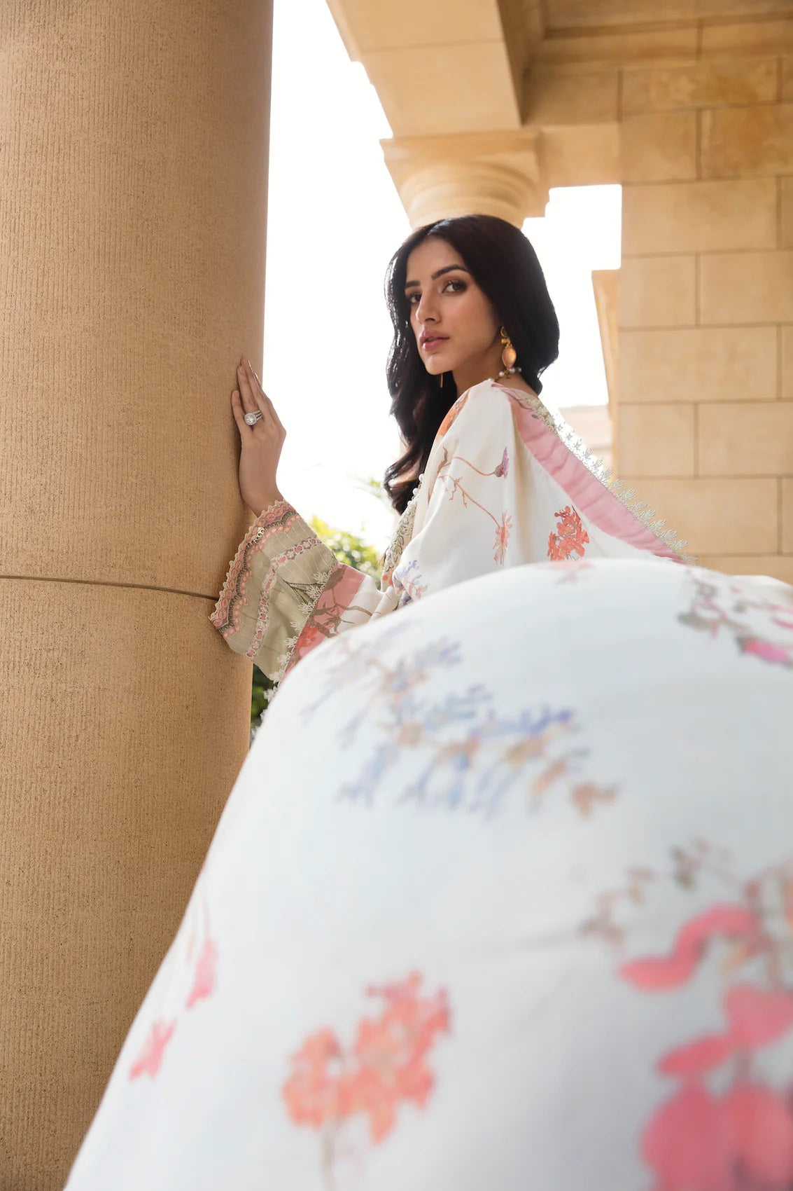 Sable Vogue Embroidered Lawn Suits Unstitched 3 Piece SL-09-23-V1 JADE - Luxury Collection