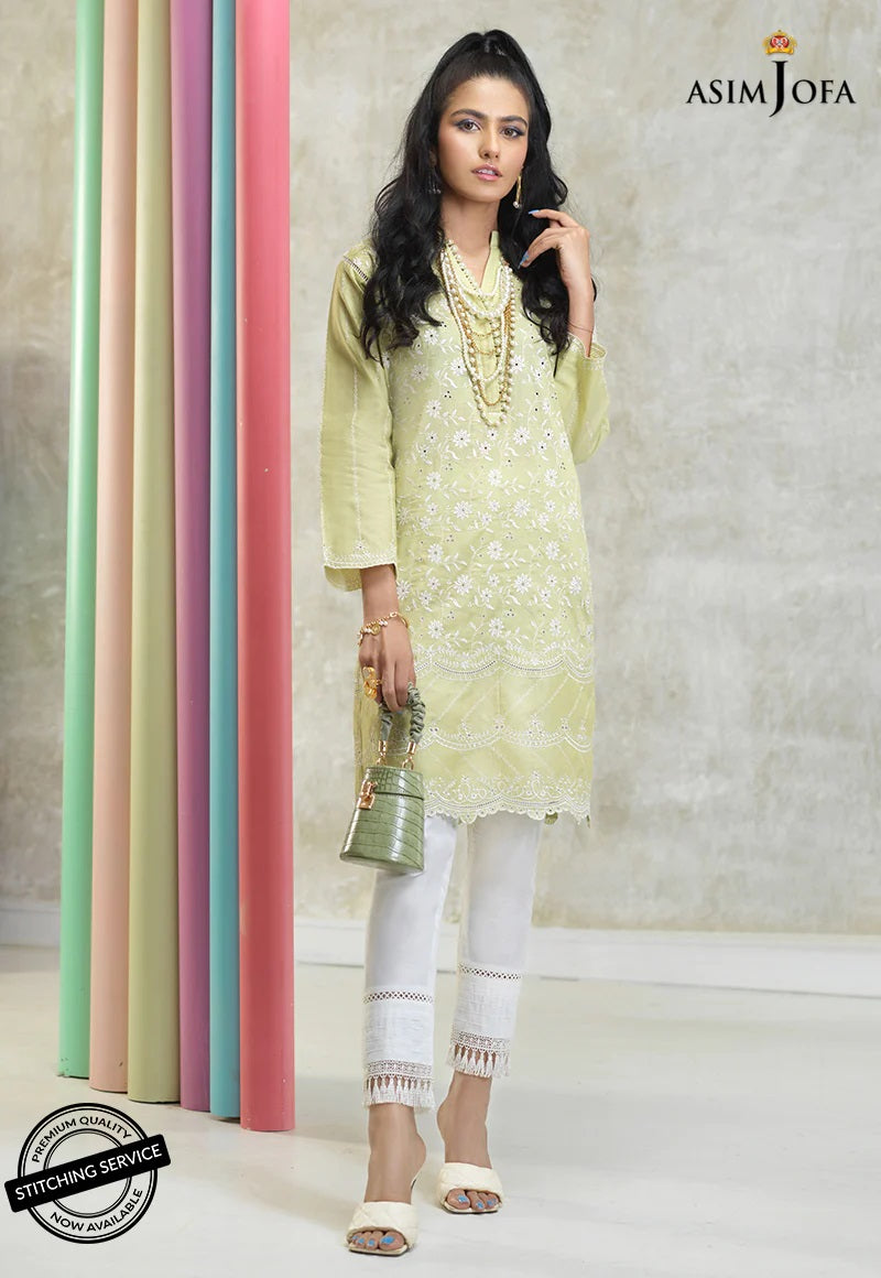 AJ Essentials by Asim Jofa Embroidered Cotton Suits Unstitched 2 Piece AJES-09