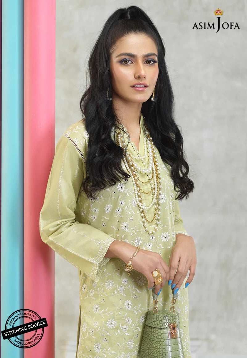 AJ Essentials by Asim Jofa Embroidered Cotton Suits Unstitched 2 Piece AJES-09