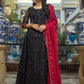 Azure Festive Embroidered Chiffon 3 Piece Unstitched Suit - D06 Fiery Grace
