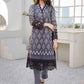 Azure Luxury Embroidered Organza 1 piece Unstitched Kurti - Charcoal Shadow
