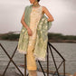 Crimson Luxe Embroidered Chiffon Unstitched 3 Piece Suit – CL18-3A Mehraab Buttermilk