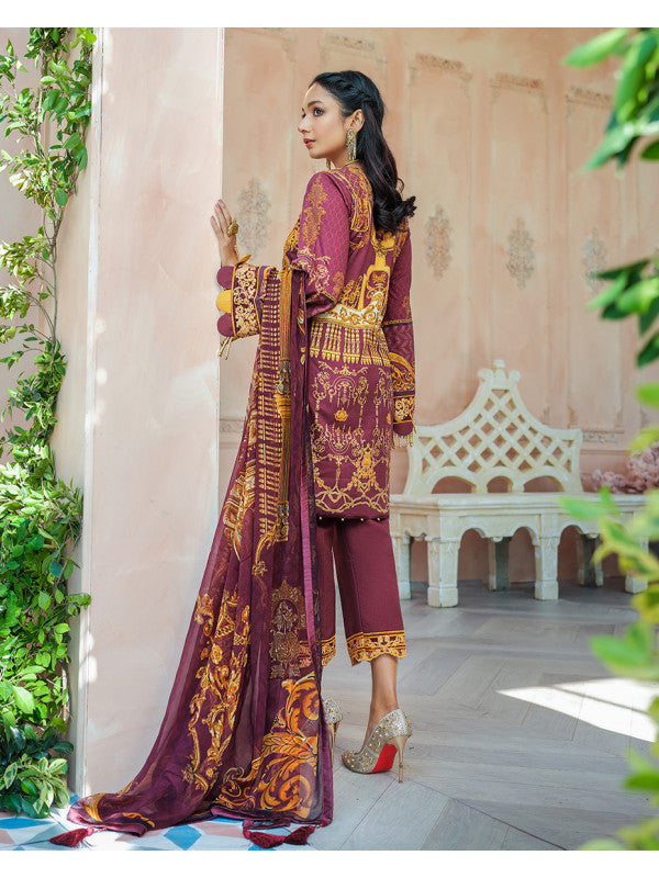 Gulaal Embroidered Lawn Unstitched 3 Piece Suit - 01 ENCIMA