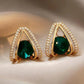Rhinestone Stylish Earrings - HDJ 105