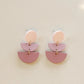 Multicolor Geo Design Drop Earrings - HDJ 114