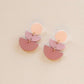 Multicolor Geo Design Drop Earrings - HDJ 114