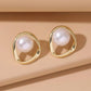 Faux Pearl Stud Earrings - HDJ 035
