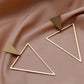 Triangle Shape Drop Earrings - HDJ 037