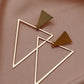 Triangle Shape Drop Earrings - HDJ 037