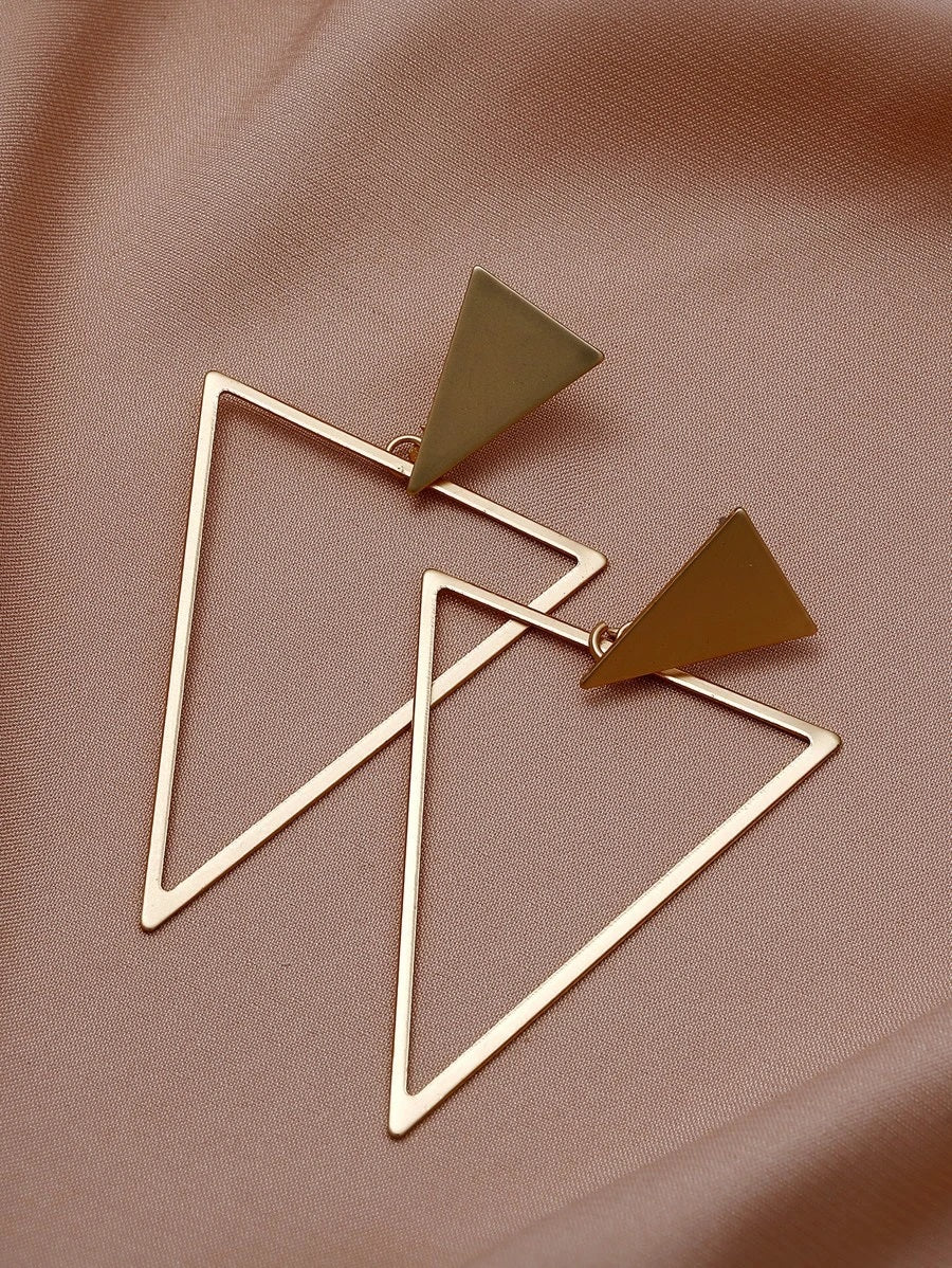 Triangle Shape Drop Earrings - HDJ 037