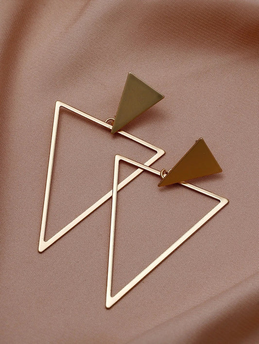 Triangle Shape Drop Earrings - HDJ 037