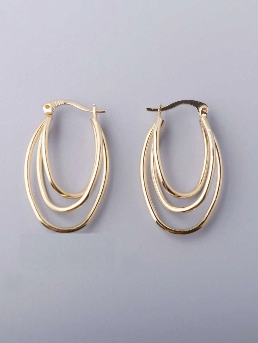 Stylish Hoop Earrings - HDJ 059