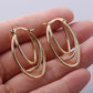 Stylish Hoop Earrings - HDJ 059