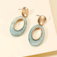 Oval Style Hoop Earrings - HDJ 060